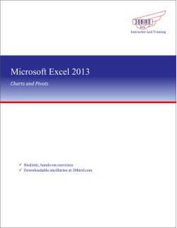 Excel 2013 Charts and Pivots