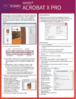 Adobe Acrobat X Pro ShortTrack Training Card