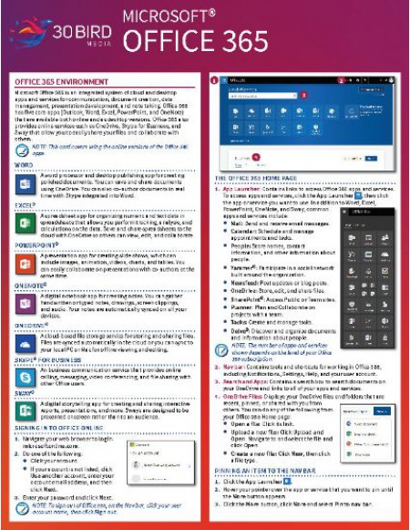 Office 365 Quick Reference Card